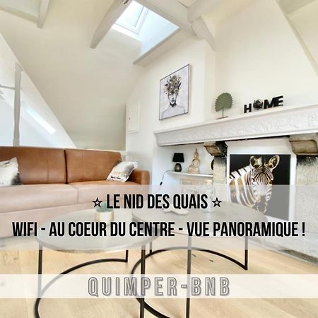 Le Nid Des Quais - Vue Panoramique Au Coeur De La Ville - Wifi - Entree Autonome كْيَمبيه المظهر الخارجي الصورة