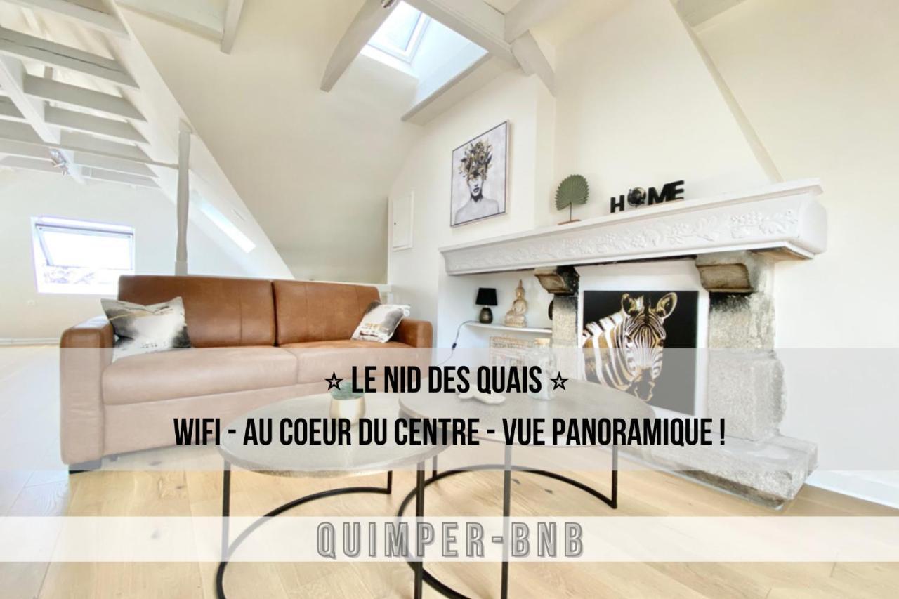Le Nid Des Quais - Vue Panoramique Au Coeur De La Ville - Wifi - Entree Autonome كْيَمبيه المظهر الخارجي الصورة